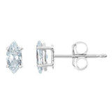 14KT Marquise Stud Diamond Earrings - DiamondsOnCredit