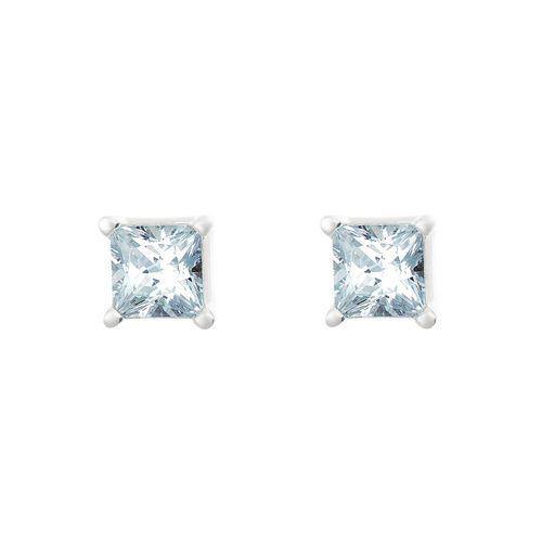 14KT Princess Stud Diamond Earrings - DiamondsOnCredit