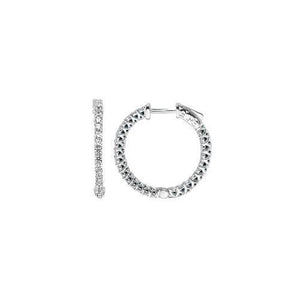 14KT Hoops Diamond Earrings - DiamondsOnCredit