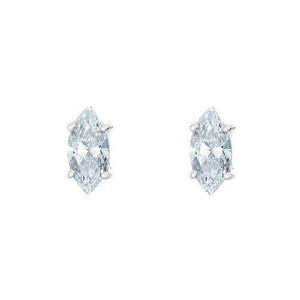 14KT Marquise Stud Diamond Earrings - DiamondsOnCredit