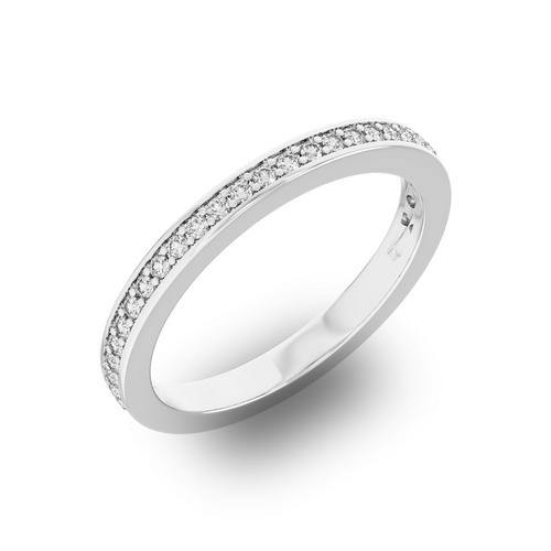 14KT 0.25CT Diamond Round Stone Wedding Band - DiamondsOnCredit